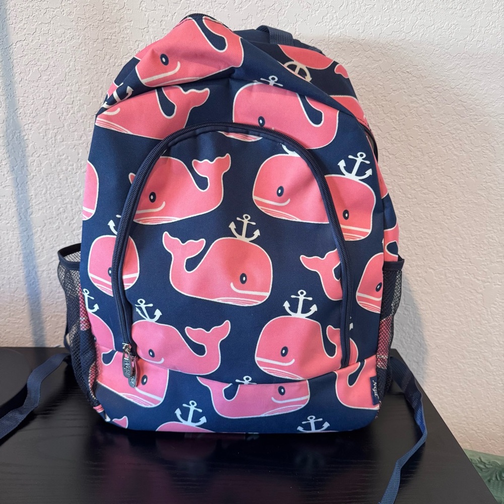 N GIL large bookbag, Whales/ Anchors